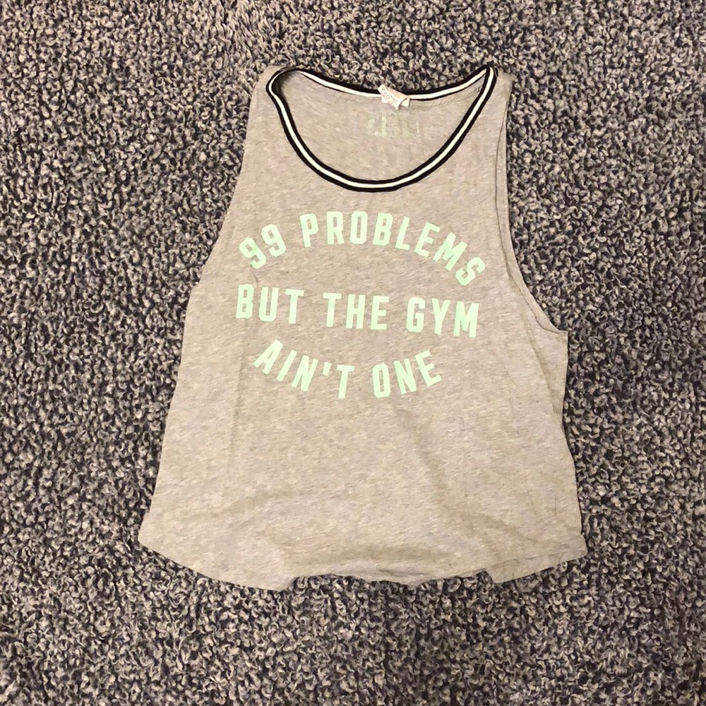 VS pink gym tank